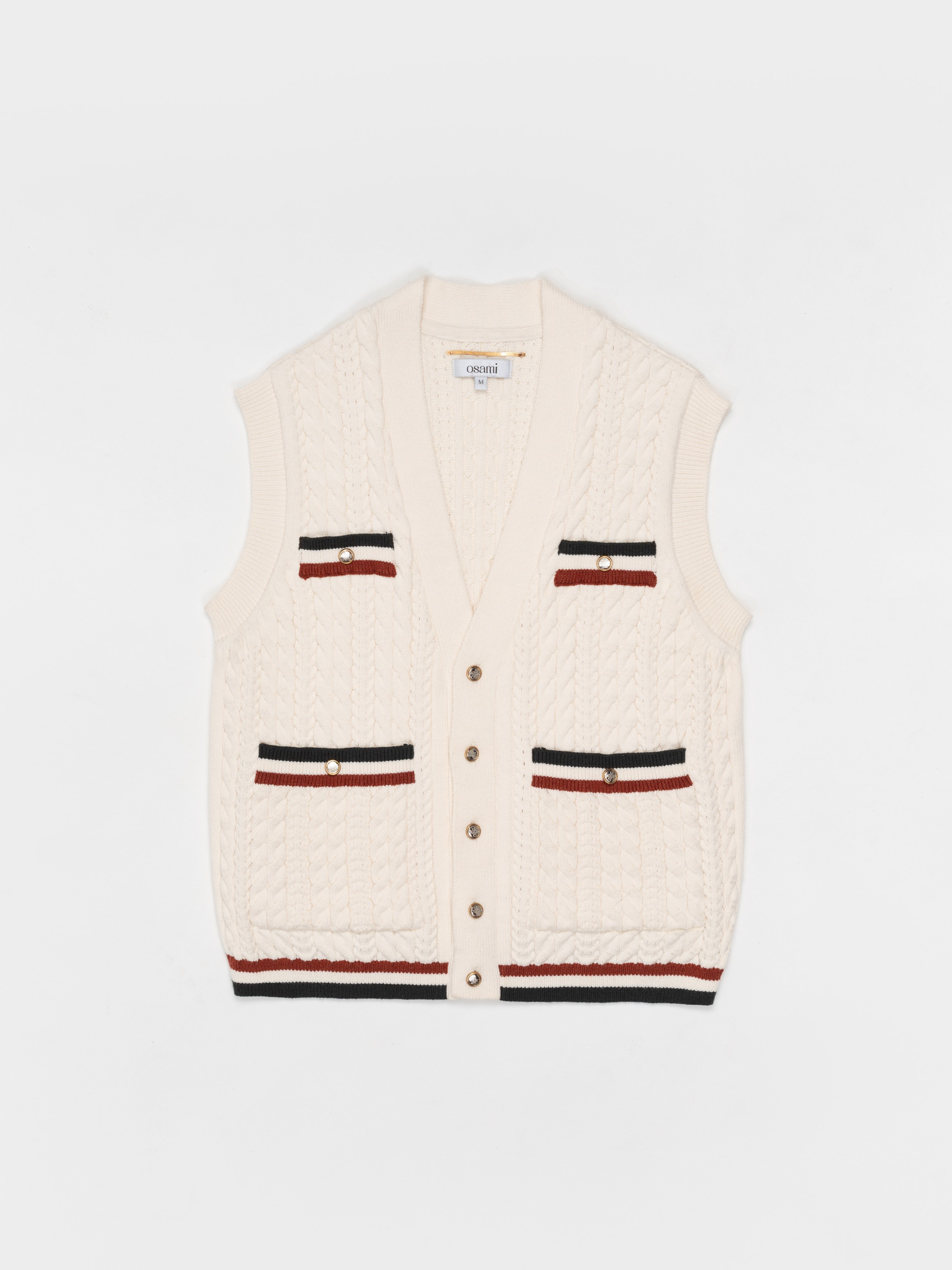 Loverboy Ribbed Knit Vest - Cream