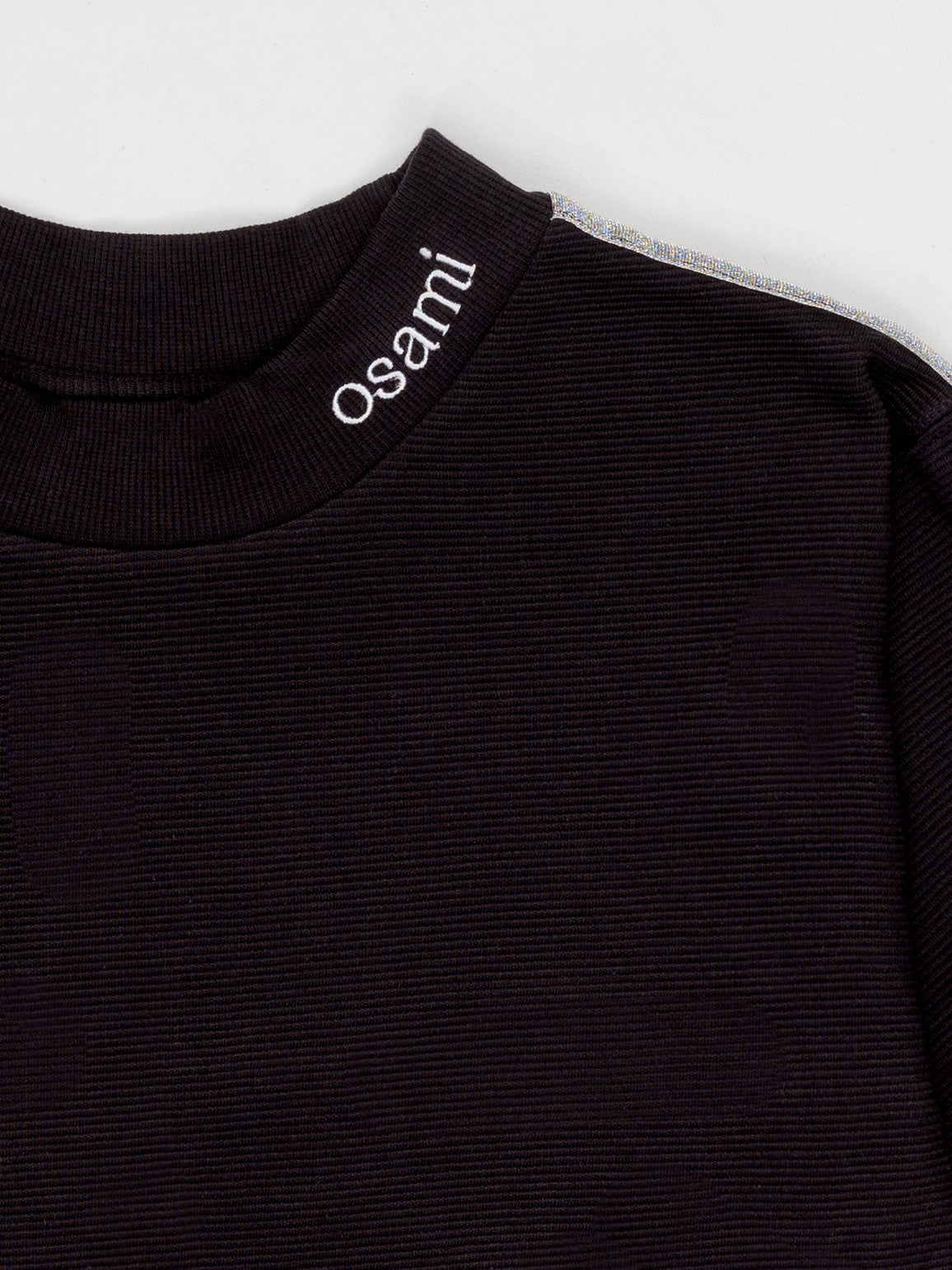 Metallic Accent Jumper - Black