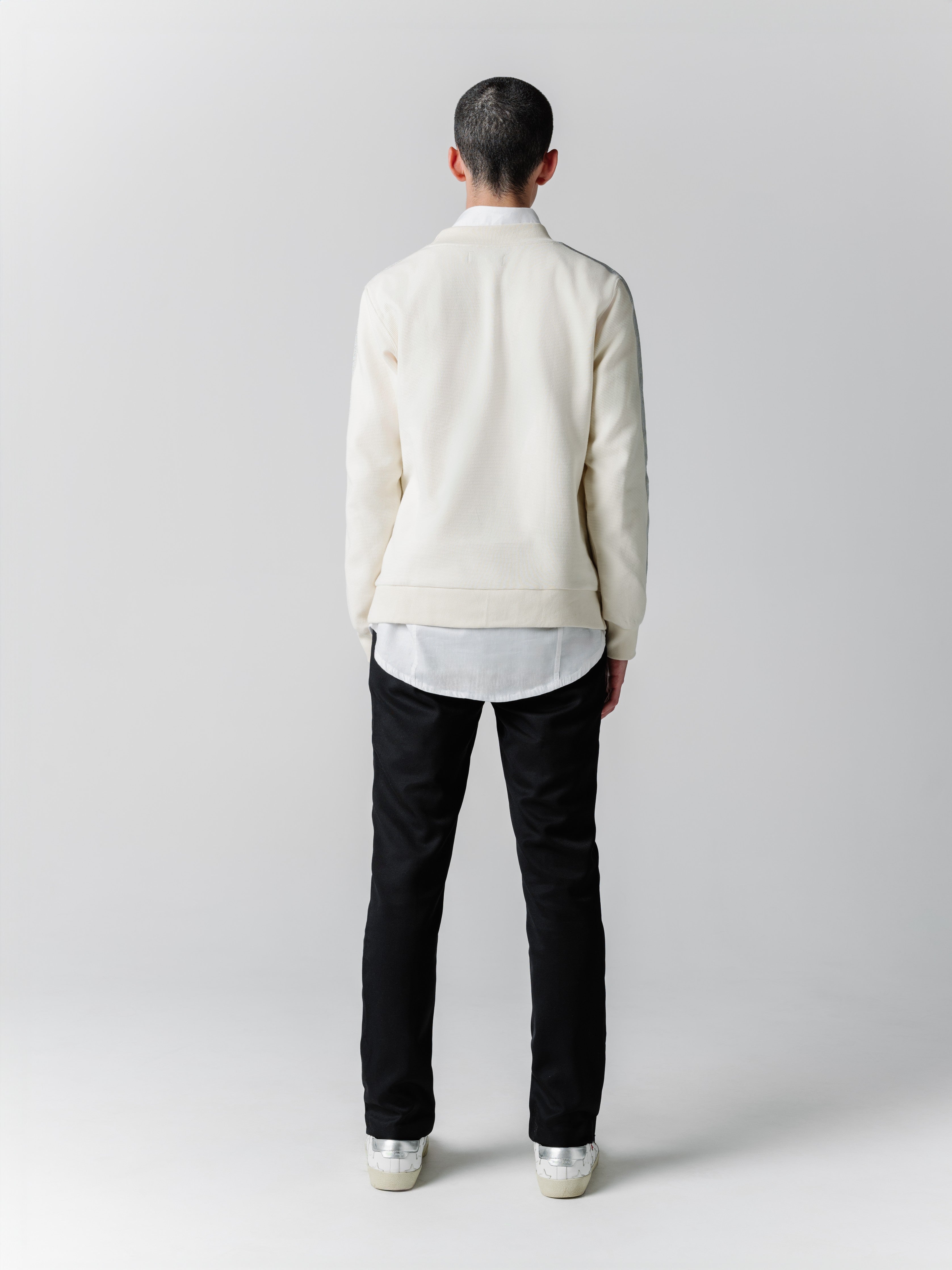 Metallic Accent Jumper - Cream