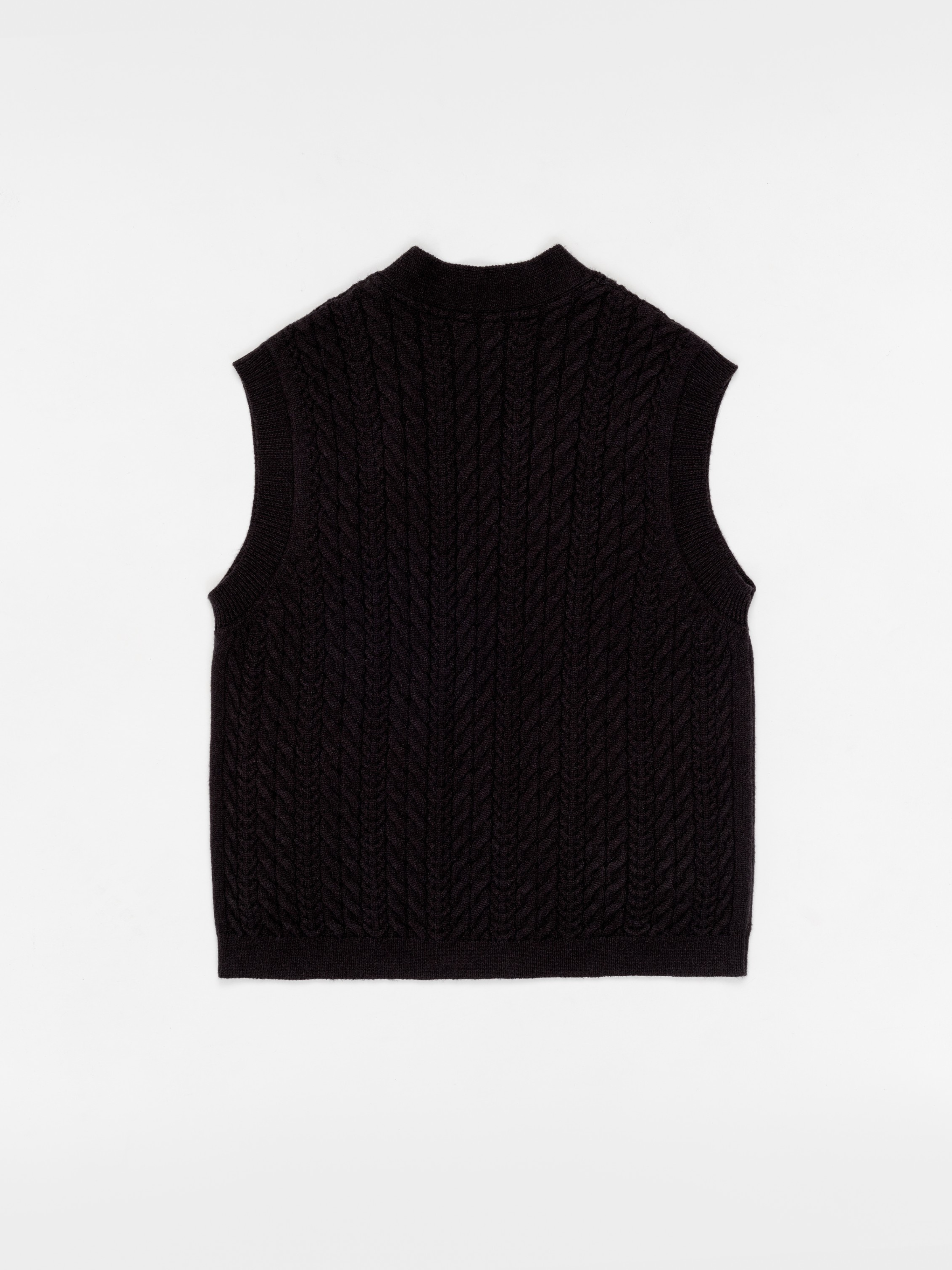 Loverboy Ribbed Knit Vest - Black